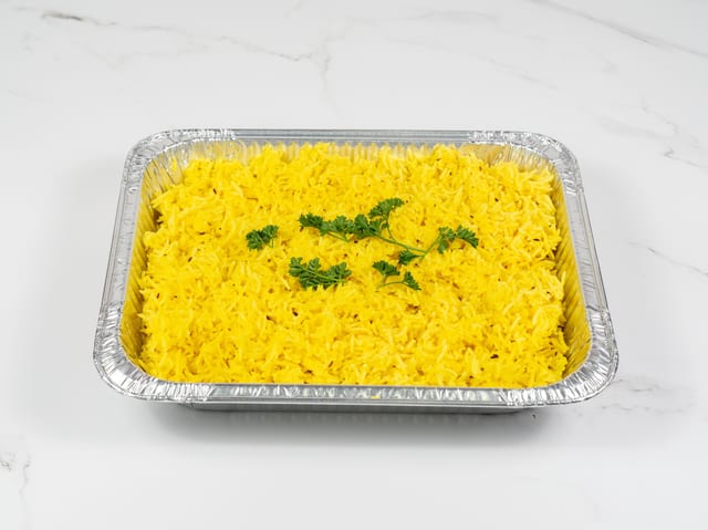 Yellow Basmati Rice Full Tray.