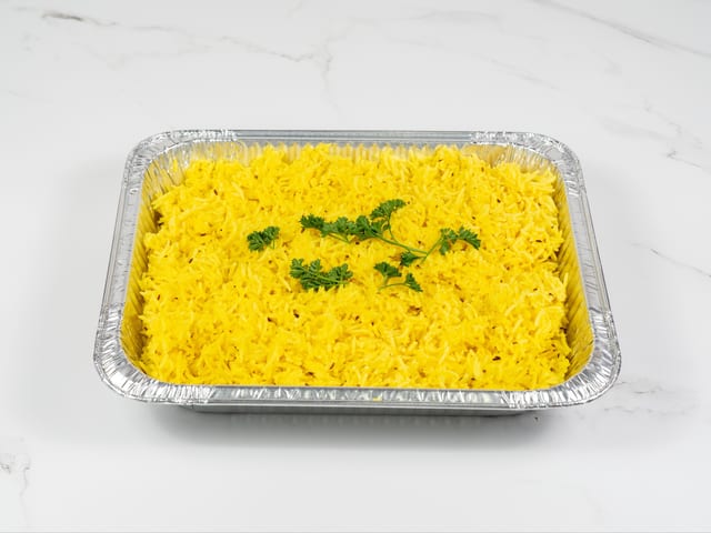 Yellow Basmati Rice Half Tray.